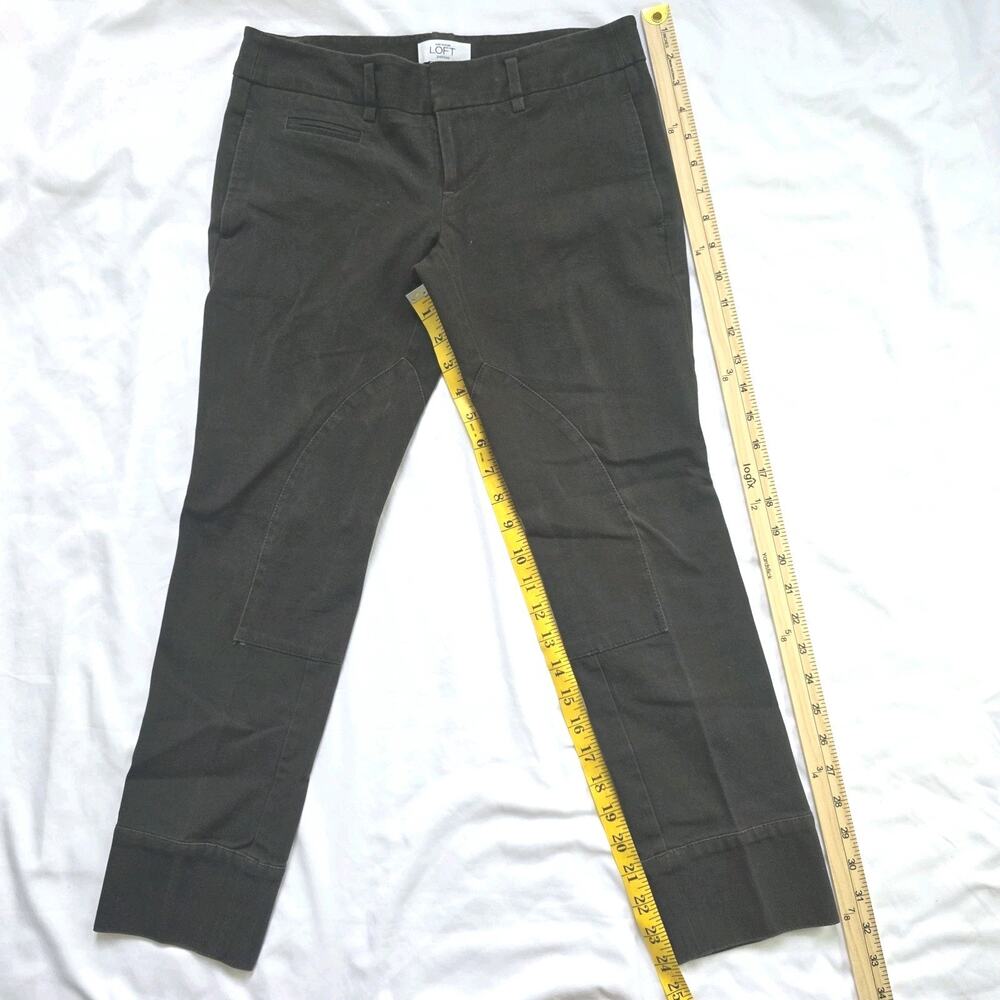Ann Taylor Loft Size 4 Dark Brown Modern Skinny Marisa Pants Cotton Blend